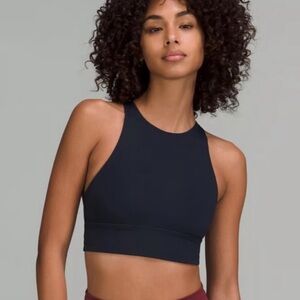 LULULEMON | ENERGY HIGH NECK LONG LINED RIBBED SPORTS BRA